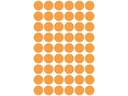 ZWECK ETIKETTEN (12MM (ROND), FLUO ORANJE)