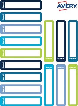 AVERY MINI NAAMETIK BL/GRN 30X