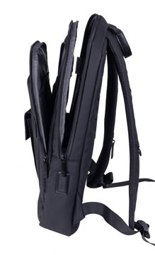 Donau Travel Rugzak Rome, 9 L, 13,3 Inch, Zwart