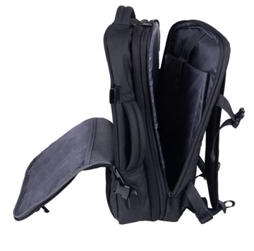 Donau Travel Rugzak Prague, 32 L, 17 Inch, Zwart