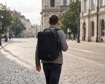 Donau Travel Rugzak Warsaw, 23 L, 15,6 Inch, Zwart