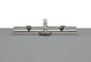 MAULassist klembordkoffer aluminium A4 staand, draait linksom open (zijkant)