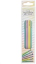 pastel potloden met gum 6st