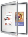 Buitenvitrine Draaideur 6Xa4 Metaal, 70X66X4.3Cm