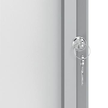 Buitenvitrine Draaideur 6Xa4 Metaal, 70X66X4.3Cm