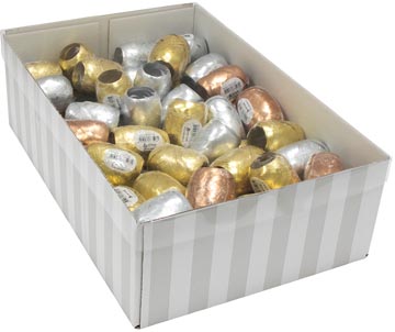 kerstlint eitje 20m metallic gd/zlv/br