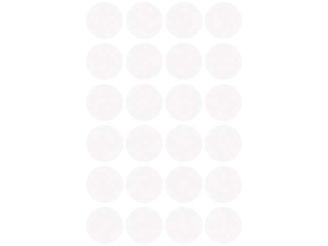 ETIKETTEN ROND (WIT, 96st, 18)