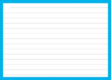 flashcard (a6, blauw)