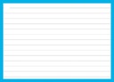 flashcard (a6, blauw)