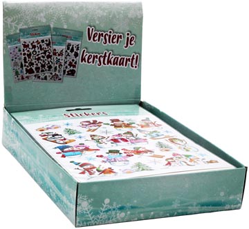 stickers kerst kind 4ass