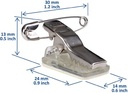 Zelfklevende Badgeclip + Speld 50 Stuks