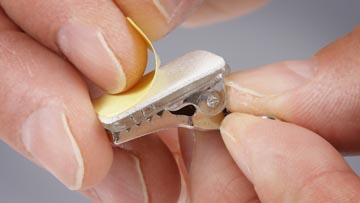 Zelfklevende Badgeclip + Speld 50 Stuks