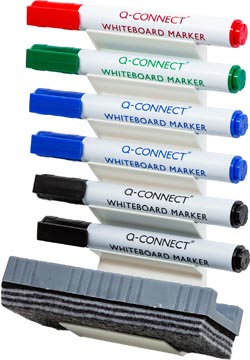 Q-Connect Accessoirehouder Voor Whiteboard, Incl Markers En Wisser