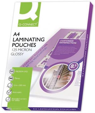 100 LAMINEERETUI CONNECT A4 2X125MICRON
