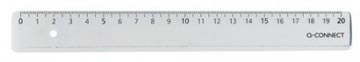 Q-CONNECT meetlat, transparant polystereen, 20 cm