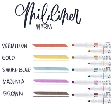mildliner surlign deepwarm 5x