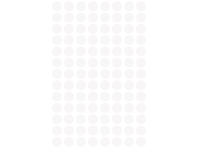 ZWECK ETIKETTEN (8MM (ROND), WIT)