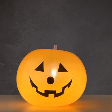 halloween led potiron 20cm 2x