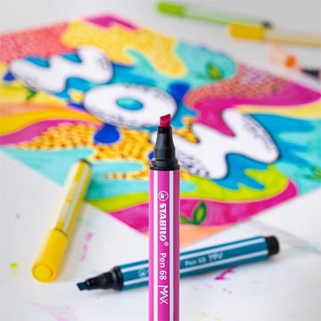 stabilo pen 68 max arty x6 ass