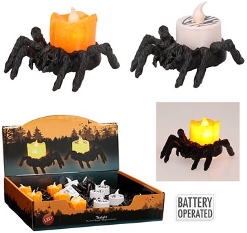 bougie araignee led halloween
