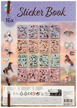 livre autocollants chevaux