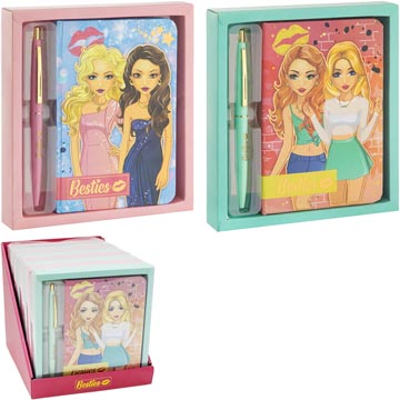 besties carnet notes et stylo