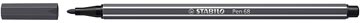 stabilo pen 68 gris tres fonce