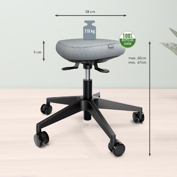 leitz ergo tabouret oscillant