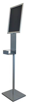 colonne desinfection 1,5m gris