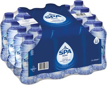 spa reine water, fles van 33 cl, pak van 24 stuks