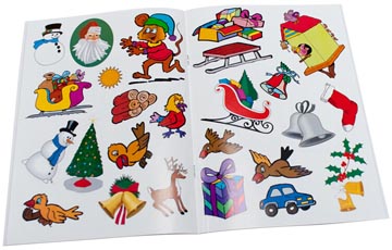 livre coloriage autocol noel