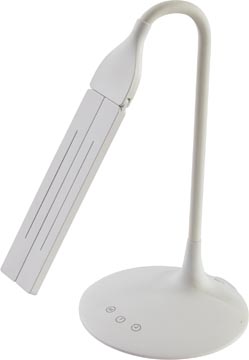 alba lampe bureau led twin blc