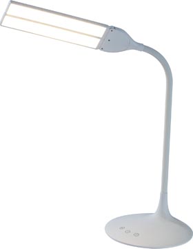 alba lampe bureau led twin blc