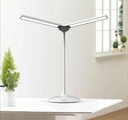 alba lampe bureau led twin blc