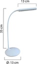 unilux bureaulamp nelly, wit