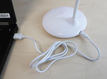 unilux bureaulamp nelly, wit