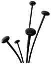 portemanteau 5 pateres noir