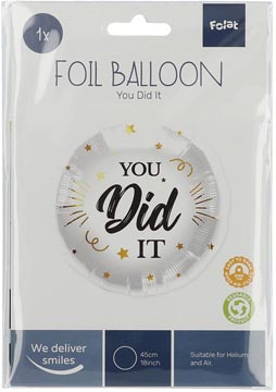 ballon alu 45cm you did it