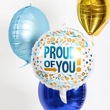 ballon alu 45cm proud