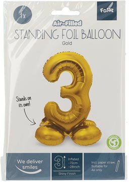 ballon alu 72cm or 3