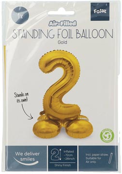 ballon alu 72cm or 2