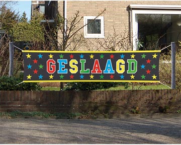 banniere geslaagd 40x180cm