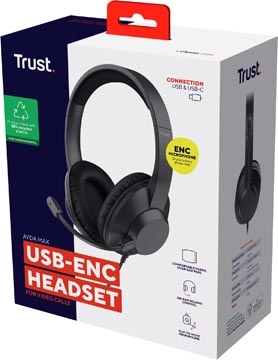 trust headset ayda max usb nc