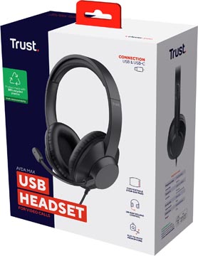 trust headset ayda max usb
