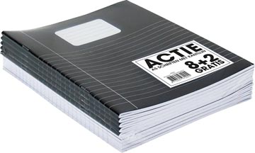 basic cahier a5 40p l noir 8+2