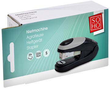 soho agrafeuse hs 20f noir