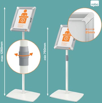 nobo info stand prem+ ferme a4