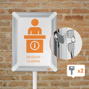 nobo info stand prem+ ferme a4
