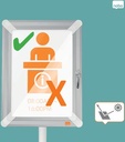 nobo info stand prem+ ferme a4