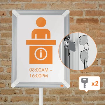 nobo info stand prem+ ferme a3